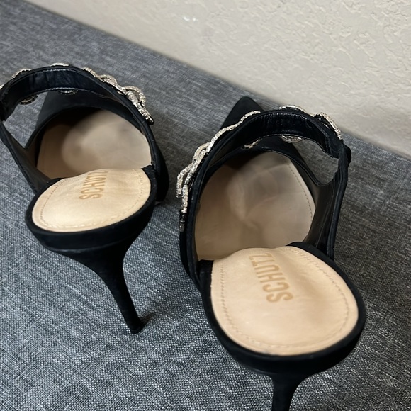 Schutz Black Pointy Heels - Picture 8 of 10